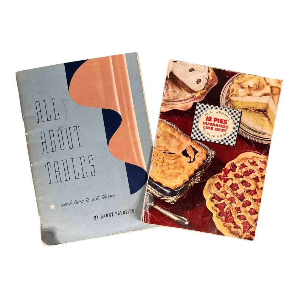 Vintage Recipe and Table Setting Booklets